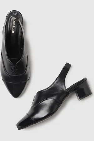 Marc Loire Textured Block Heeled Pumps
