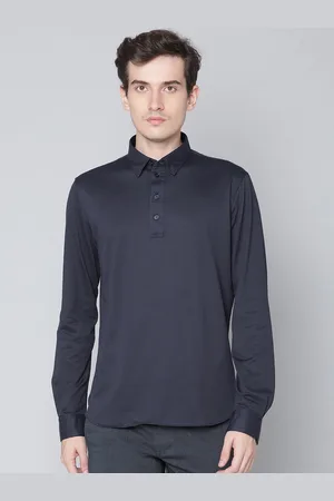 Matinique Men Navy Blue Opaque Casual Shirt