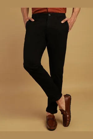 Crocodile Men Mid-Rise Slim Fit Cotton Trousers