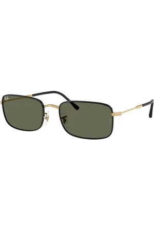 Ray-Ban Unisex Rectangle Sunglasses with Polarised Lens-8056262282274-Green