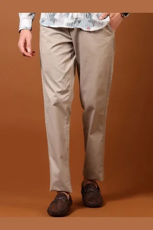 V-Mart Men Cotton Mid-Rise Chinos Trousers
