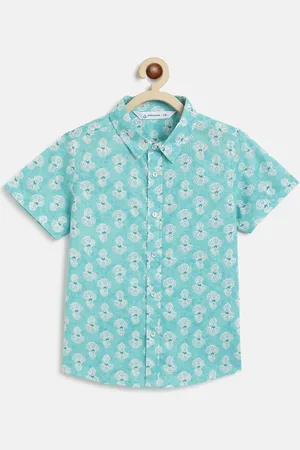 Campana Boys Floral Opaque Printed Casual Shirt