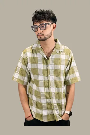 Moda Rapido Men Comfort Opaque Checked Casual Shirt
