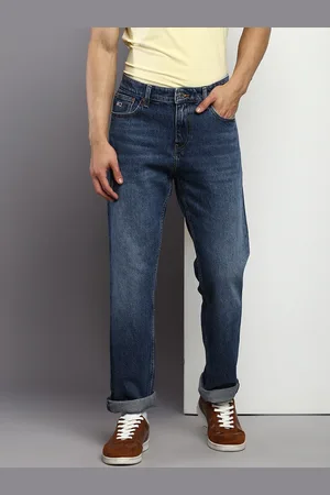 Tommy Hilfiger Men Mid-Rise Straight Fit Light Fade Cuffed Hem Jeans