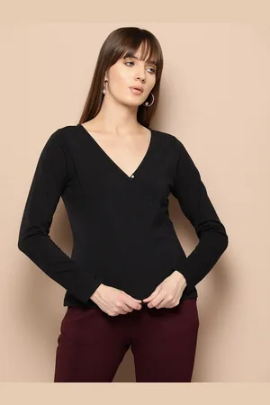 Chemistry Knitted Wrap Top