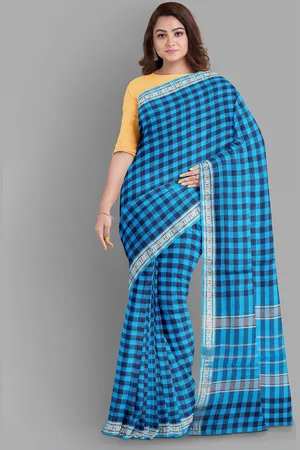 The Chennai Silks Checked Pure Cotton Chettinad Saree