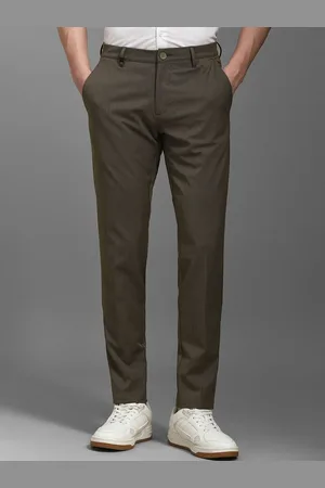 Louis Philippe Men Striped Slim Fit Trousers
