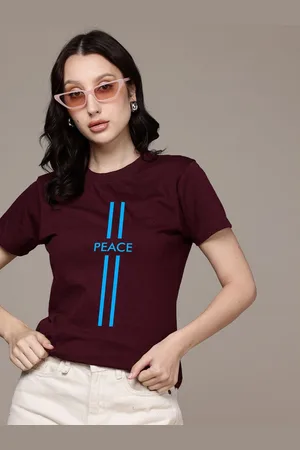 Moda Rapido Women Typography Printed Round Neck Regular Fit Cotton T-shirt