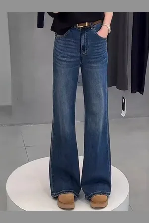 DressBerry Women Straight Fit High-Rise Light Fade Jeans