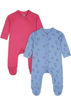 Mothercare Infant Girls Pack Of 2 Sleepsuits