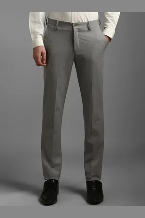 Louis Philippe Men Slim Fit Mid-Rise Regular Trousers