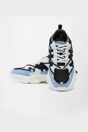 The Souled Store Men Colourblocked Lace Up Sneakers