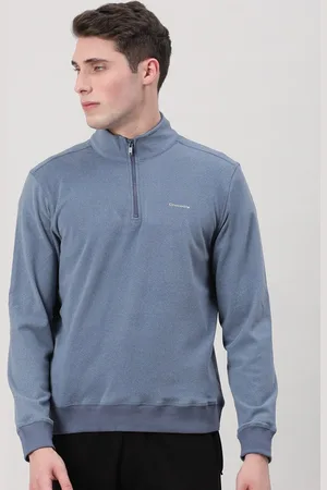 Crocodile Mock Collar Cotton Sweatshirt
