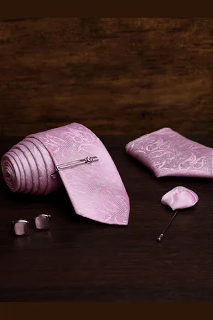 LOUIS STITCH Men Italian Silk Necktie Accessory Gift Set