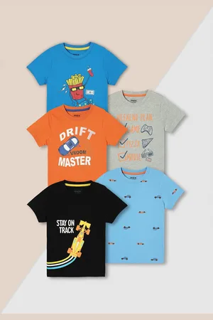 Max Collection Boys Graphic Printed T-Shirt - Pack of 5