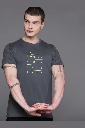 HRX Men Printed Rapid-Dry Training T-shirt