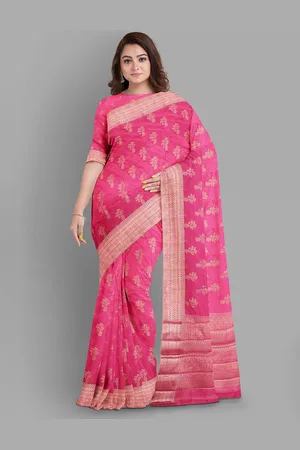 The Chennai Silks Woven Design Zari Jute Cotton Banarasi Saree