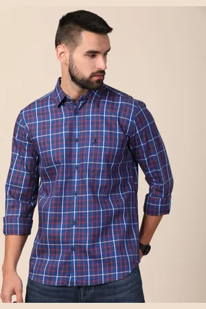 MERCHANT MARINE Men Standard Slim Fit Tartan Checks Sheer Checked Casual Shirt