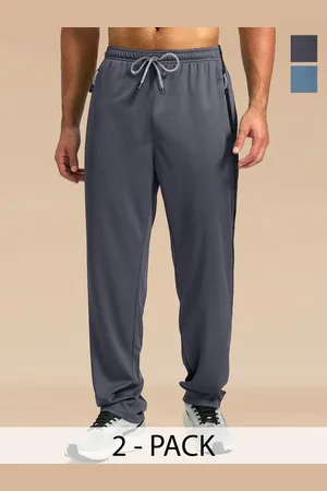 Moda Rapido Men Pack Of 2 Mid Rise Track Pants