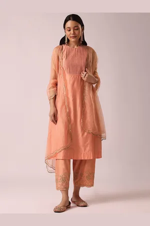 KALKI Fashion Regular Beads and Stones Kurta With Trousers & Dupatta
