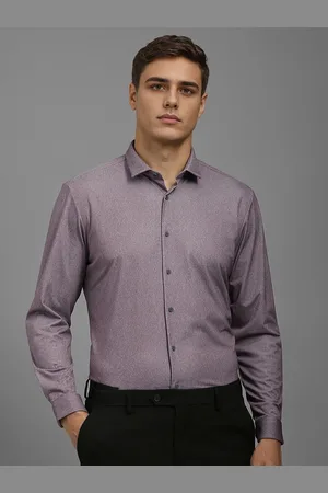 Louis Philippe Men Super Slim Fit Opaque Printed Formal Shirt