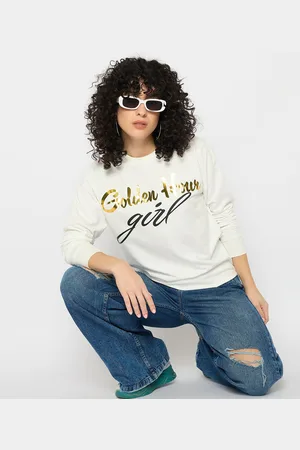 Mast & Harbour Women Typography Printed Sweatshirt