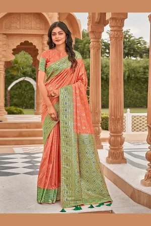 MONJOLIKA FASHION Woven Design Zari Banarasi Saree
