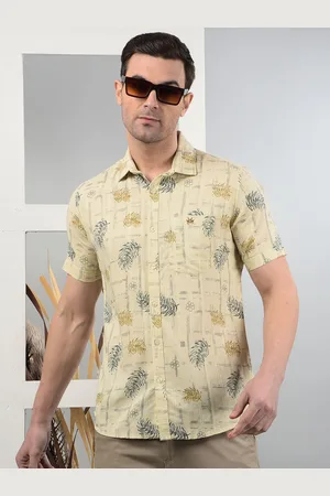 Crimsoune Club Men Classic Fit Floral Printed Casual Shirt
