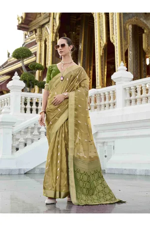 KIMISHA Paisley Zari Tissue Banarasi Saree