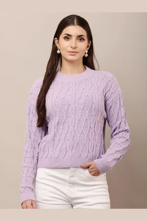NoBarr Women Cable Knit Pullover