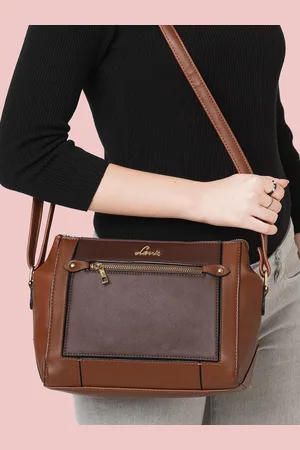 LAVIE Jeffery Csb Women Brown Colourblocked Sling Bag