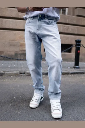 Powerlook Men Light Blue Regular Fit Denim Jeans