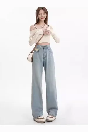 DressBerry Women Straight Fit High-Rise Light Fade Jeans