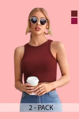 Mast & Harbour Cotton Crop Top