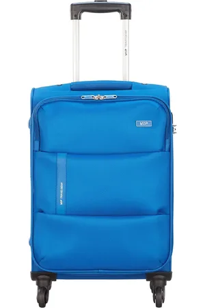 VIP Unisex Blue Solid CONQUER Cabin Trolley Bag
