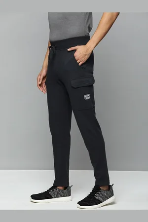 Skechers Men Black Solid SKECH-SWEATS UTILITY CARGO Track Pants