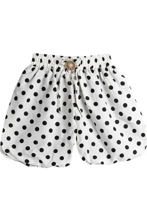 Sweet Angel Girls Printed Loose Fit High-Rise Outdoor Shorts