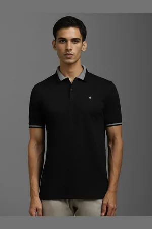 Louis Philippe Men Polo Collar Slim Fit T-shirt