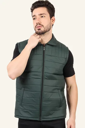 Leather Retail Men Spread Collar Solid Casual Quilted Jacket