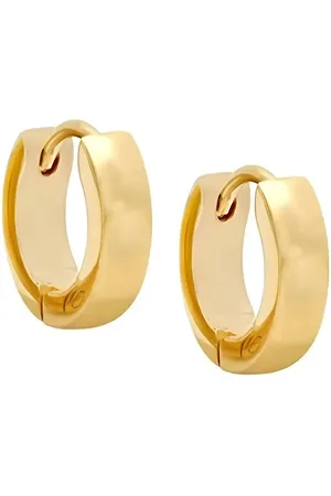 KARISHMA KREATIONS Gold-Plated Contemporary Hoop Earrings