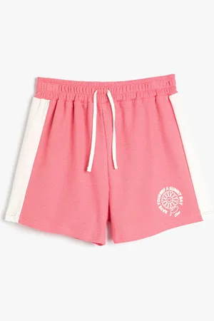 Koton Girls Mid Rise Pure Cotton Shorts