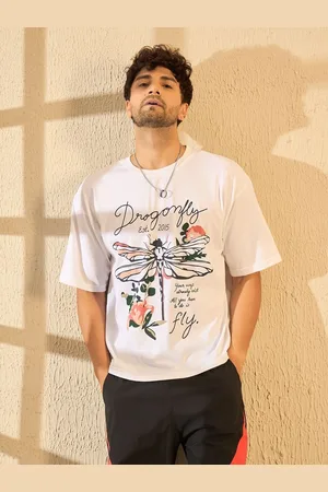 FUGAZEE Men Graphic Printed Round Neck Cotton T-Shirt