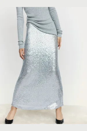 H&M Women Sequined Maxi Skirt