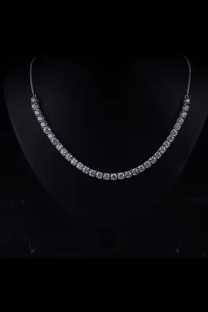 GIVA Sterling Silver Rhodium-Plated Necklace