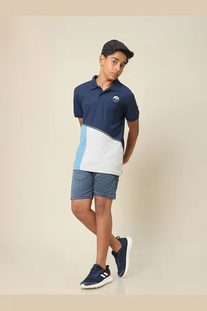 TECHNOSPORT Boys Summer Vacation Polo Collar UPF50 Slim Fit T-shirt