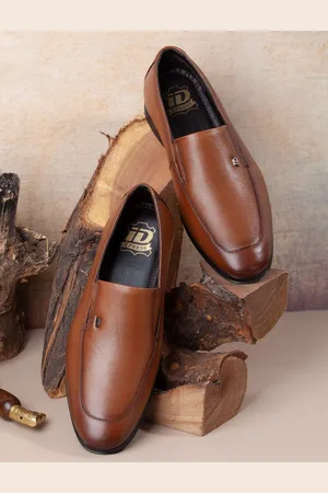 ID Men Leather Formal Slip Ons