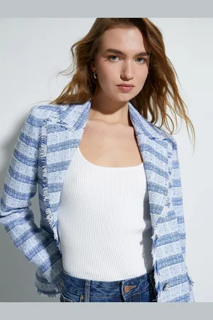 Koton Women Striped Tailored Jacket