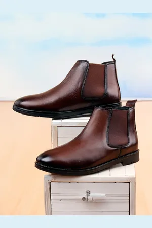 WOAKERS Men Leather Chelsea Boots