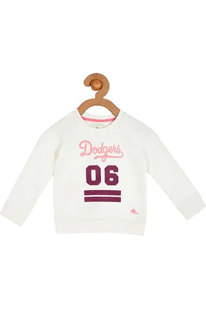Cherry Crumble Girls White Printed Sweatshirt