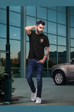 WROGN Men Pure Cotton T-shirt